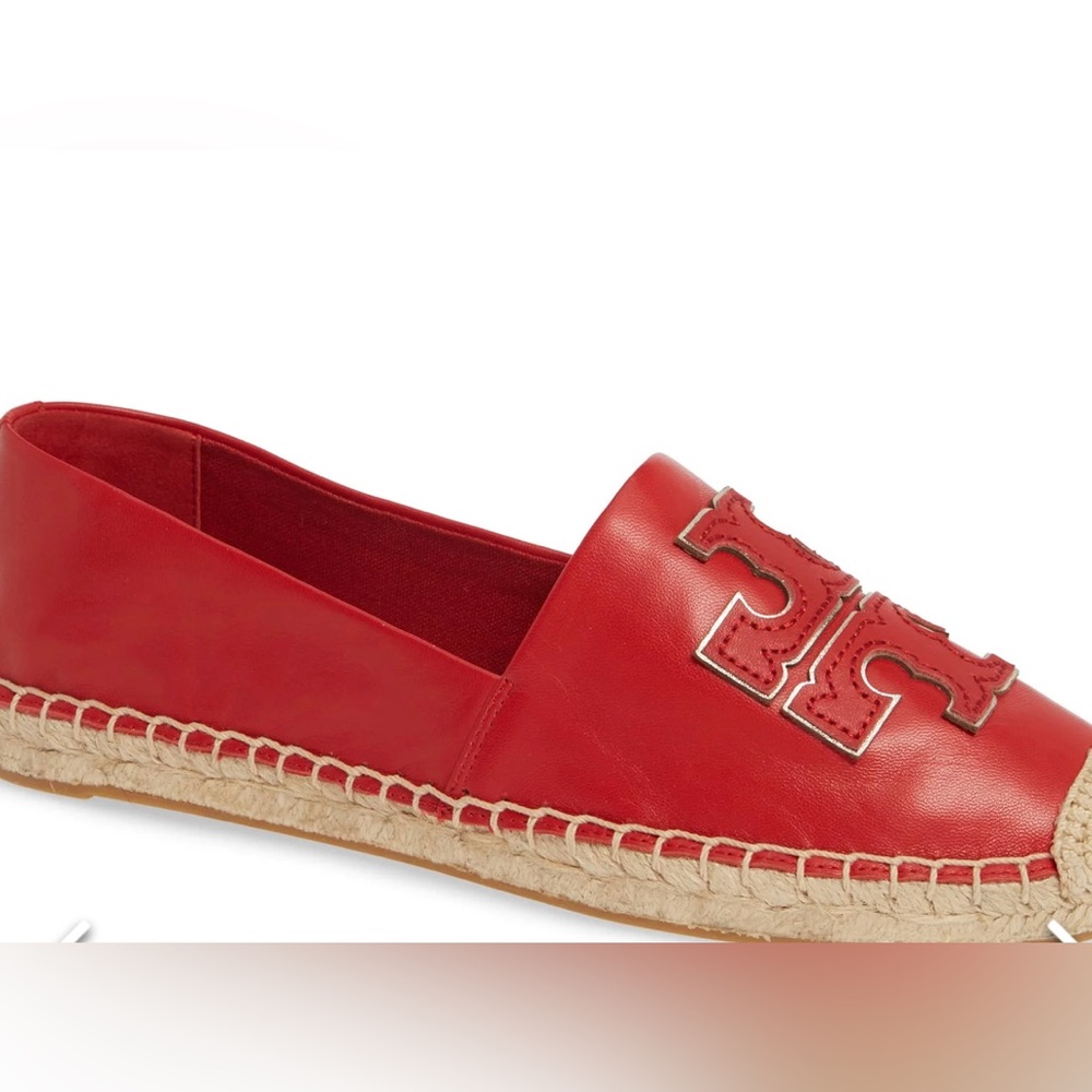 Leather Tory Burch Red Ines  espadrilles size 9.5